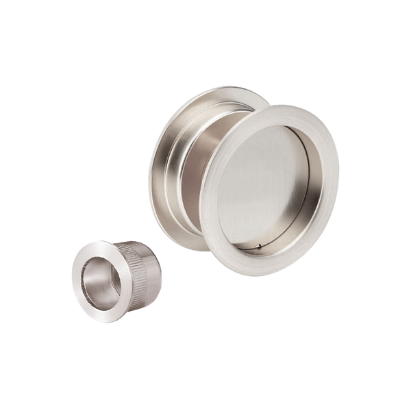 Zanda Round Cavity Suite Passage Kit Brushed Nickel