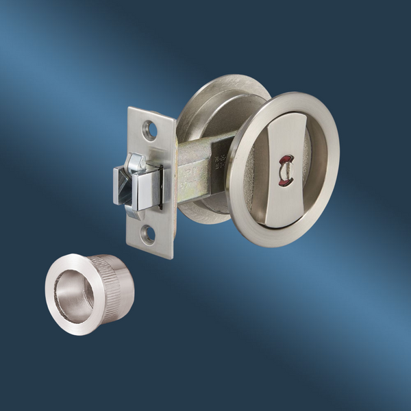 Zanda Round Cavity Suite Communicating Set Brushed Nickel