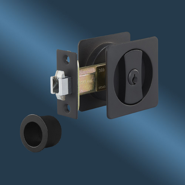 Zanda Square Cavity Suite Communicating Set Matte Black