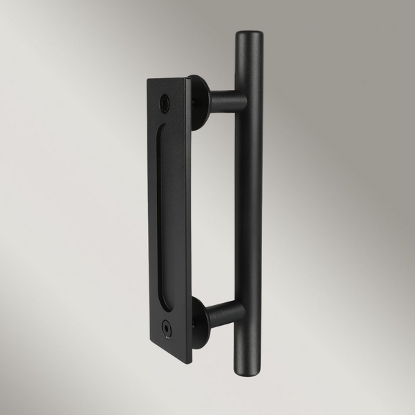 Zanda Barn Door Hardware Kit Matte Black