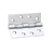Zanda Door Ball Bearing Hinges 100x75mm Stainless Steel