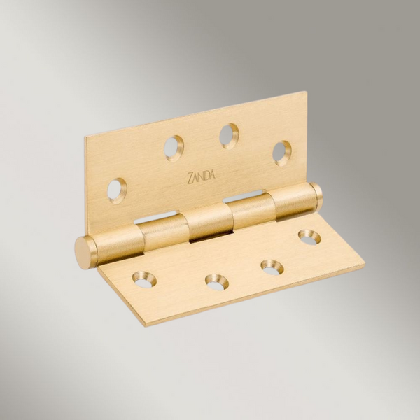 Zanda Door Butt Hinges Satin Brass