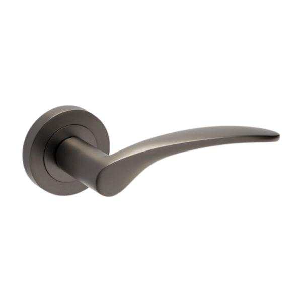 Zanda Apollo Entrance Set Lever Door Handle Graphite Nickel