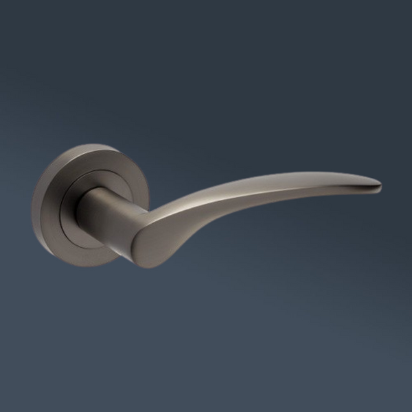 Zanda Apollo Entrance Set Lever Door Handle Graphite Nickel