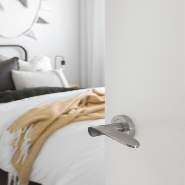 Zanda Apollo Lever Set Door Handle Only Satin Chrome