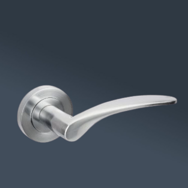 Zanda Apollo Passage Lever Set Door Handle Satin Chrome