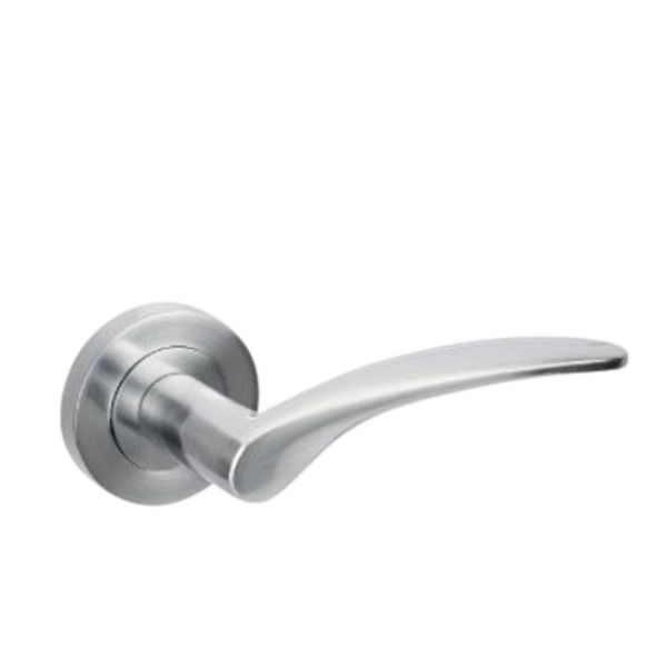 Zanda Apollo Entrance Set Lever Door Handle Satin Chrome