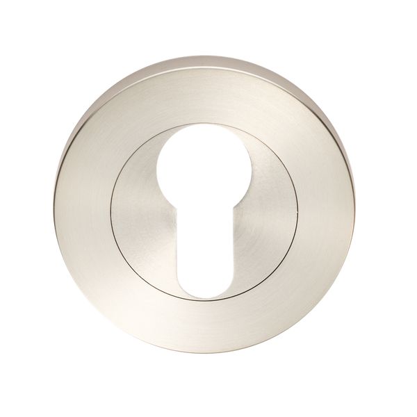Zanda Astron Round Euro Escutcheon 55mm (Pair) Brushed Nickel