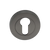 Zanda Round Euro Escutcheon 55mm (Pair) Graphite Nickel