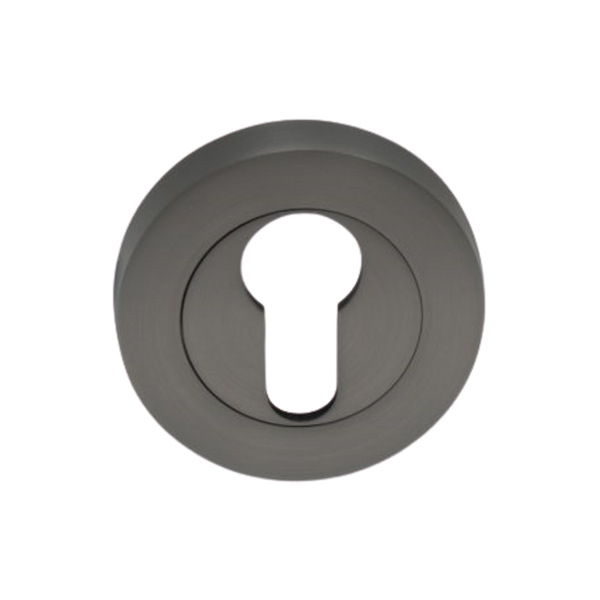 Zanda Round Euro Escutcheon 55mm (Pair) Graphite Nickel