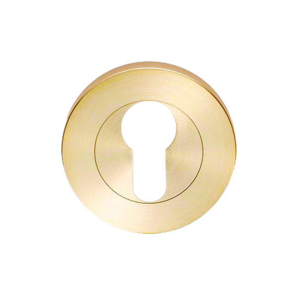 Zanda Round Euro Escutcheon 55mm (Pair) Satin Brass