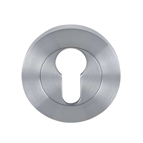 Zanda Round Euro Escutcheon 55mm (Pair) 316 Stainless Steel