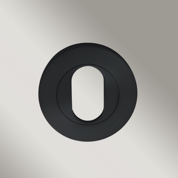 Zanda Oval Escutcheon 55mm Matte Black