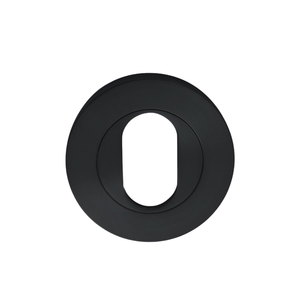 Zanda Oval Escutcheon 55mm Matte Black