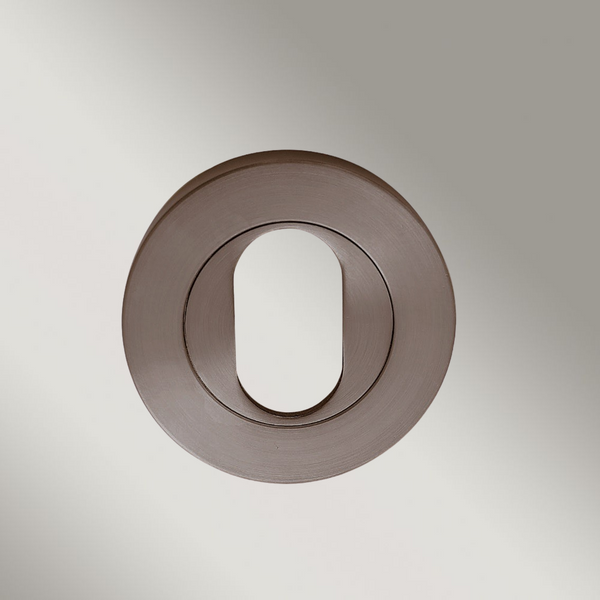 Zanda Oval Escutcheon 55mm Graphite Nickel