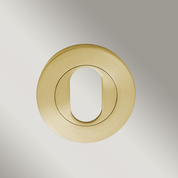 Zanda Oval Escutcheon 55mm Satin Brass
