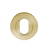 Zanda Oval Escutcheon 55mm Satin Brass