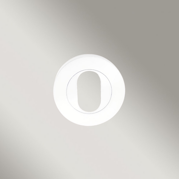 Zanda Oval Escutcheon 55mm Matte White