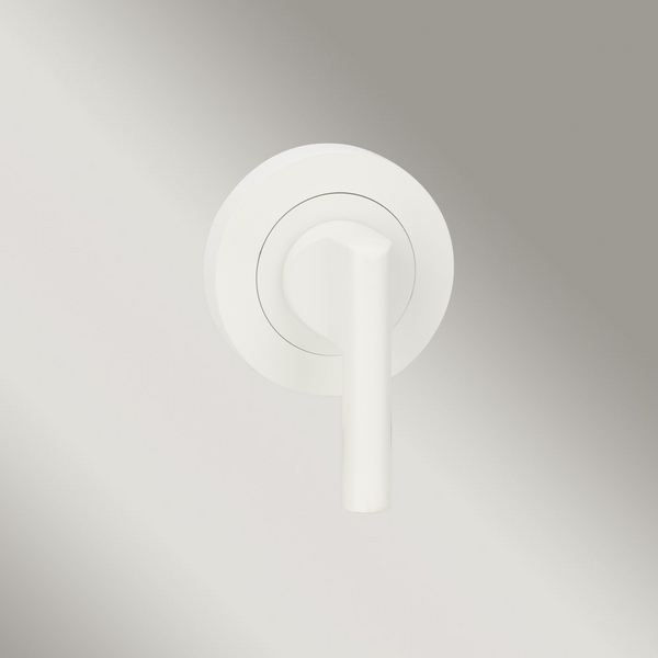 Zanda Round Escutcheon With Disabled Turn White