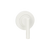 Zanda Round Escutcheon With Disabled Turn White