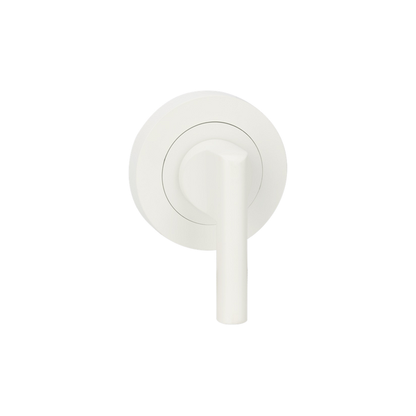 Zanda Round Escutcheon With Disabled Turn White