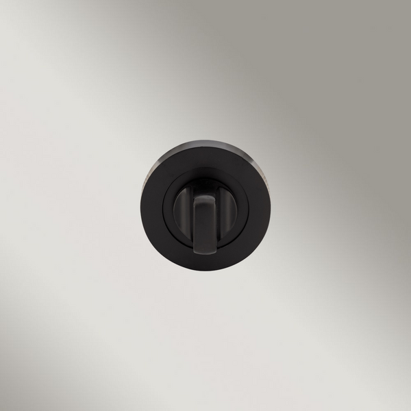 Zanda Turn Snib Round Escutcheon Matte Black