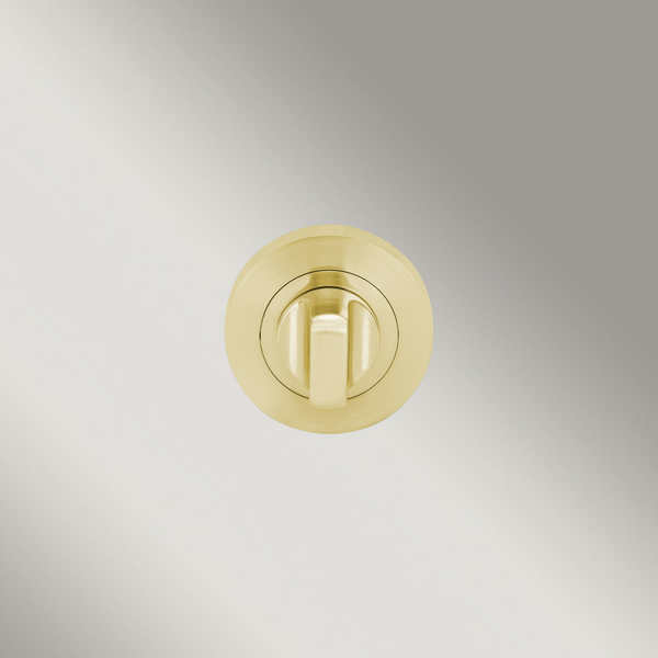 Zanda Turn Snib Round Escutcheon Satin Brass