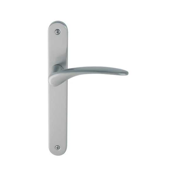 Zanda Apollo Longplate Door Handle Entrance Set Satin Chrome