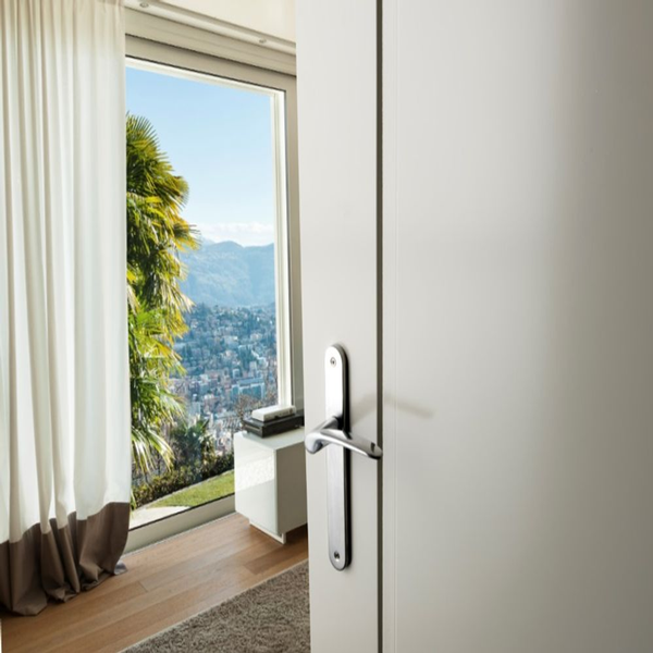 Zanda Apollo Passage Longplate Door Handle Satin Chrome