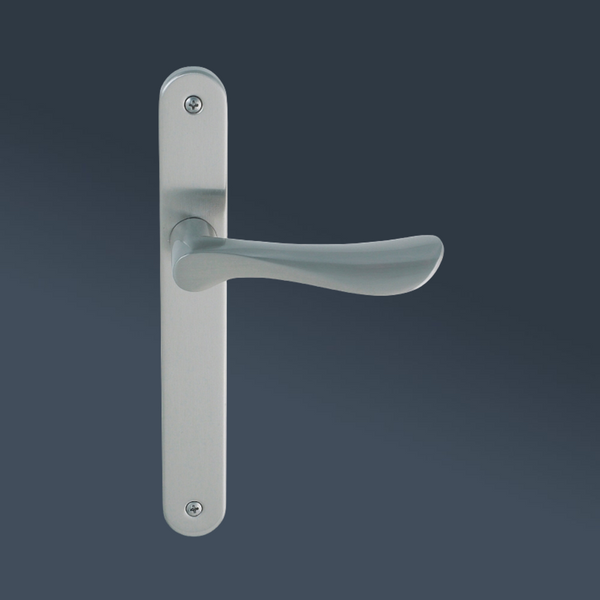 Zanda Juno Passage Longplate Door Handle Brushed Nickel