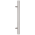 Zanda Round Profile Pull Handle Straight 1800mm Stainless Steel