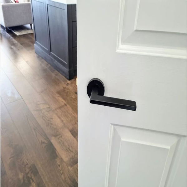 Zanda Vector Integrated Privacy Lever Set Door Handle Matte Black