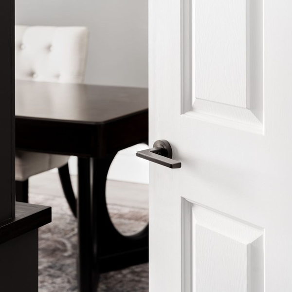 Zanda Vector Integrated Privacy Lever Set Door Handle Graphite Nickel