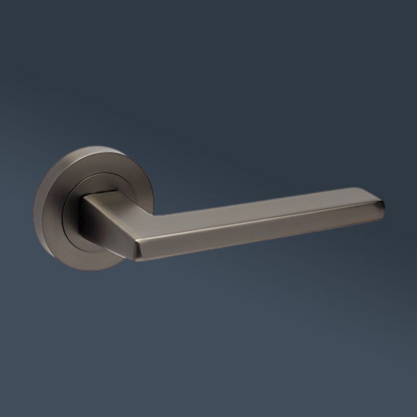 Zanda Vector Passage Lever Set Door Handle Graphite Nickel