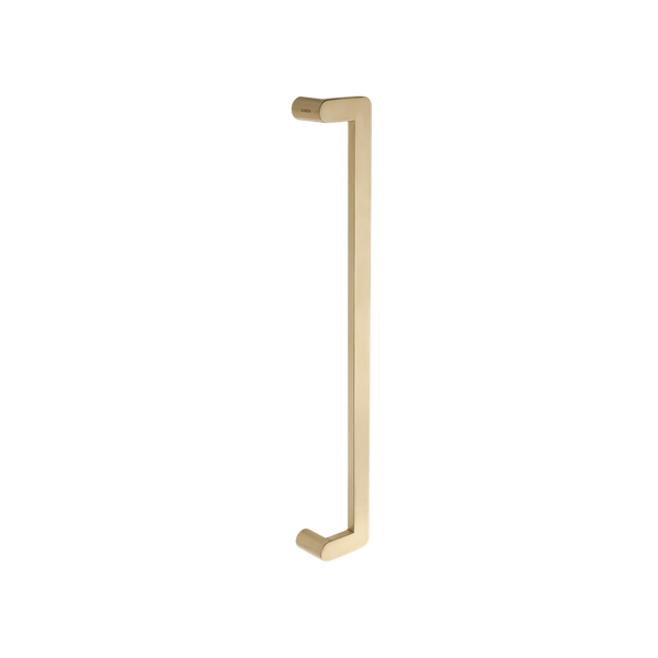Zanda Duke Offset Pull Handle 640mm Satin Brass