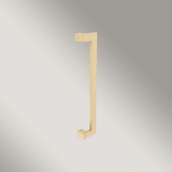 Zanda Polo Offset Pull Handle Satin Brass