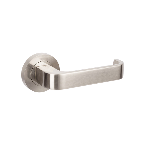 Zanda Streamline Separate Privacy Lever Set Door Handle Brushed Nickel