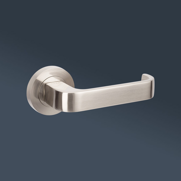 Zanda Streamline Entrance Set Lever Door Handle Brushed Nickel