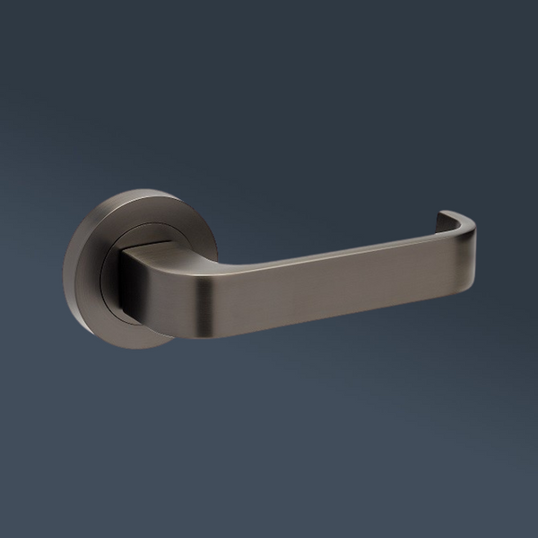 Zanda Streamline Privacy Lever Set Door Handle Graphite Nickel