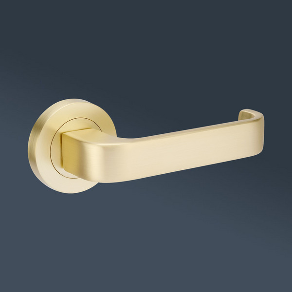 Zanda Streamline Dummy Lever Set Door Handle Satin Brass