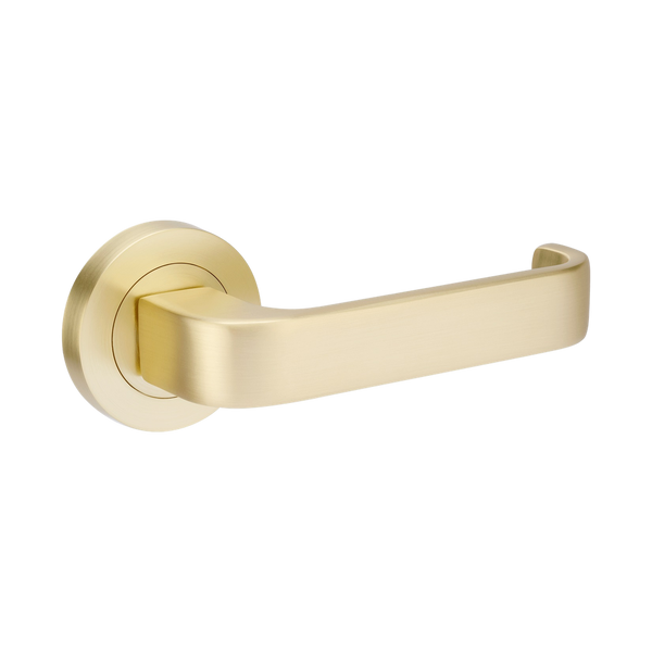 Zanda Streamline Dummy Lever Set Door Handle Satin Brass