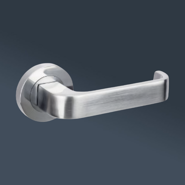 Zanda Streamline Separate Privacy Lever Set Door Handle Satin Chrome