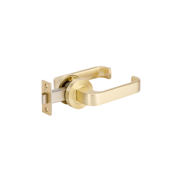 Zanda Streamline Passage Lever Set Door Handle Satin Brass