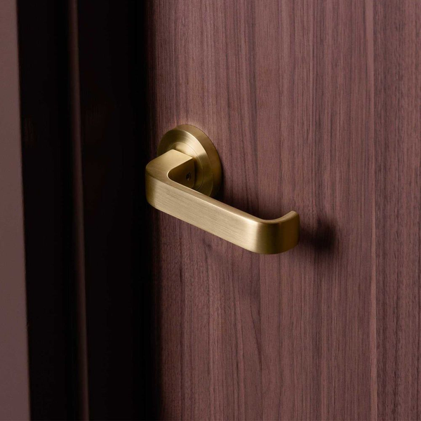 Zanda Streamline Passage Lever Set Door Handle Satin Brass