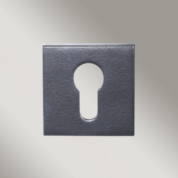 Zanda Astron Square Euro Escutcheon 55mm (Pair) Matte Black