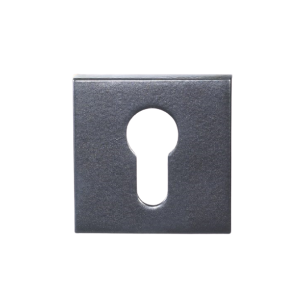 Zanda Astron Square Euro Escutcheon 55mm (Pair) Matte Black
