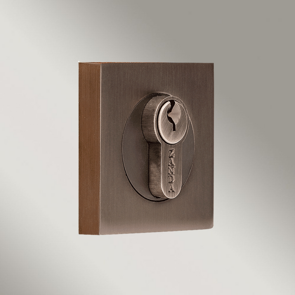 Zanda Astron Square Euro Escutcheon 55mm (Pair) Graphite Nickel