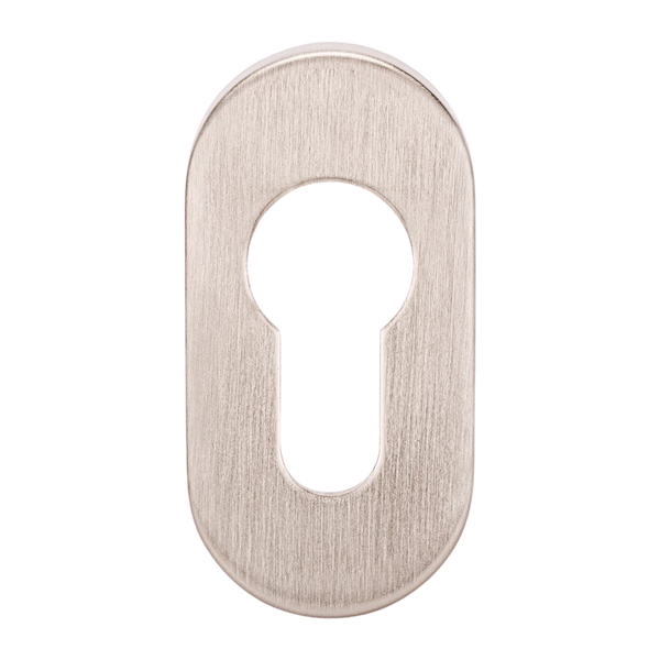 Zanda Oval Narrow Style Euro Escutcheon (Pair) Stainless Steel