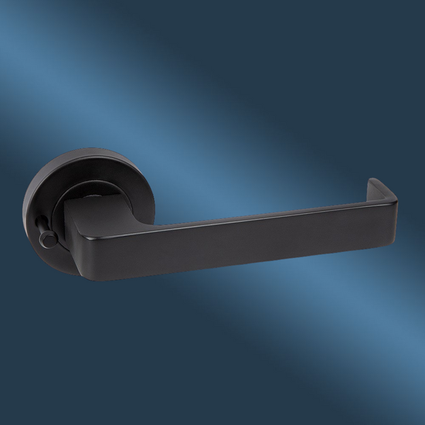 Zanda Meilani Integrated Privacy Lever Set Door Handle Matte Black