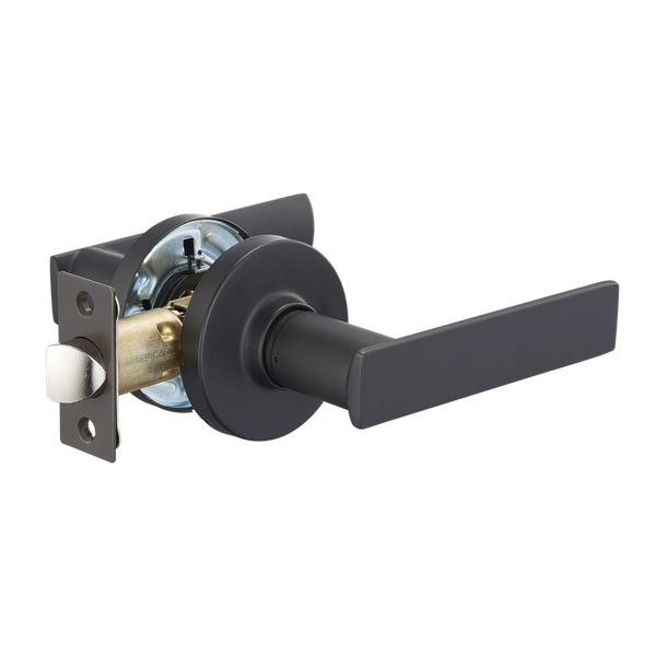 Zanda Austin Round Passage Lever Set Door Handle Matte Black